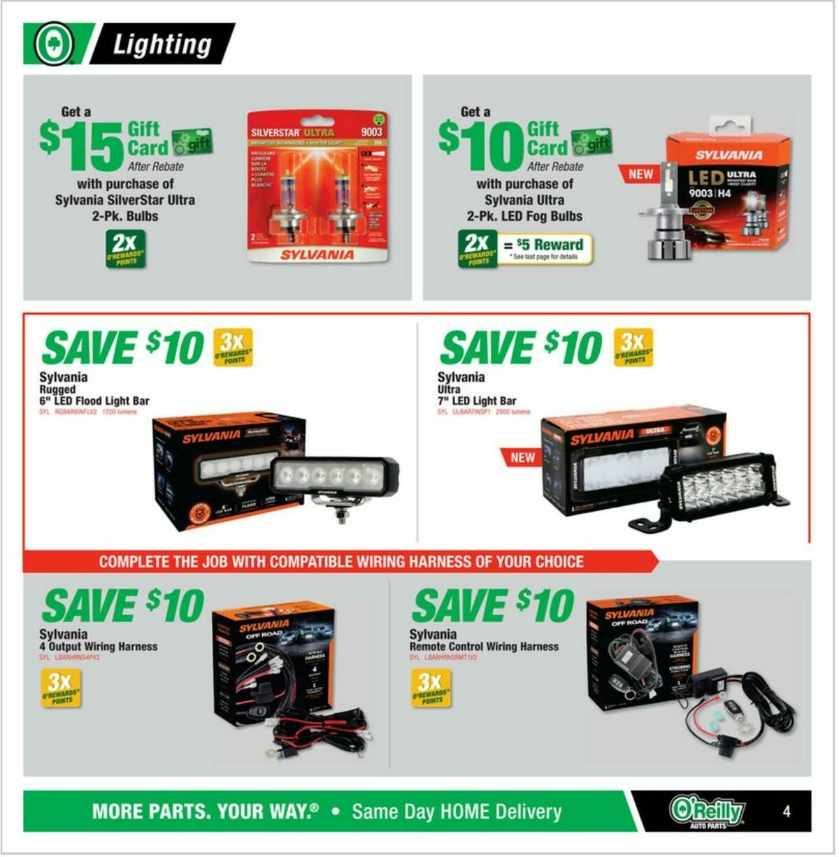 O'Reilly Auto Parts Weekly Ad from October 29