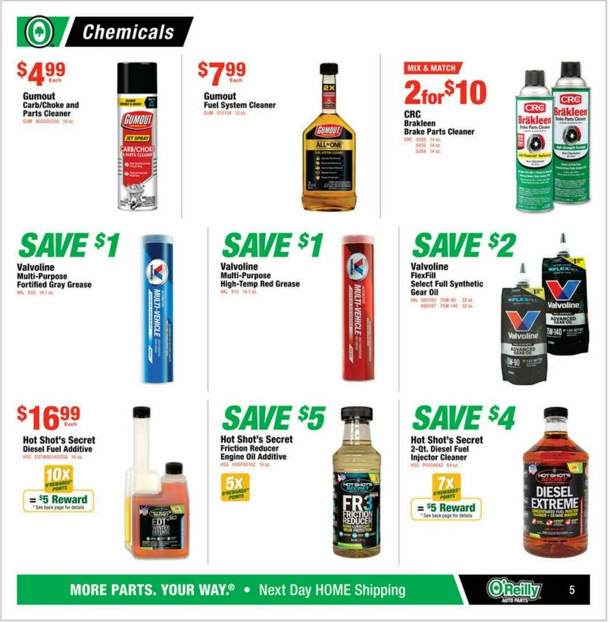 O'Reilly Auto Parts Weekly Ad from October 29