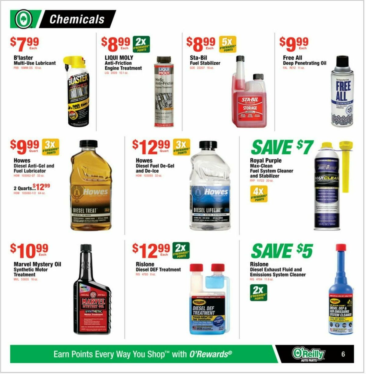 O'Reilly Auto Parts Weekly Ad from October 29