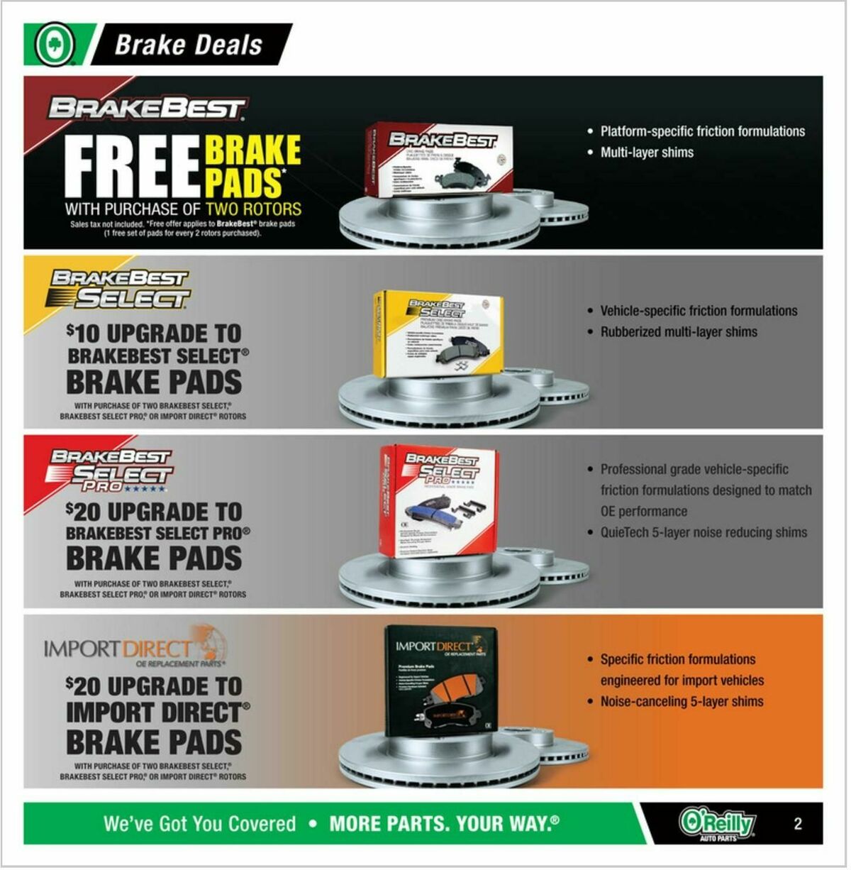 O'Reilly Auto Parts Weekly Ad from October 29