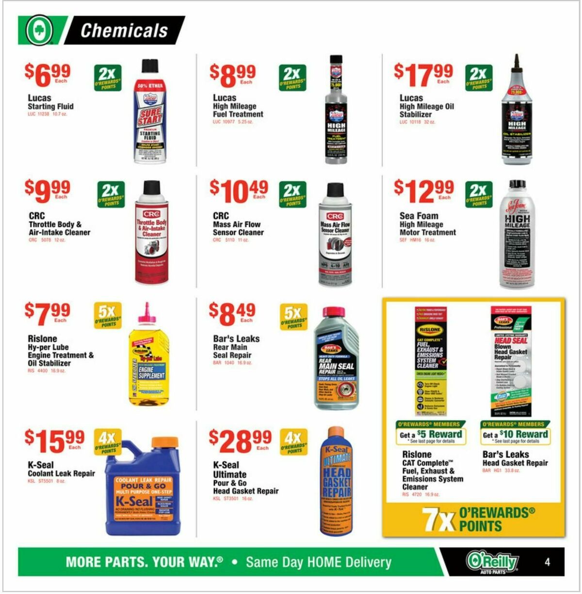 O'Reilly Auto Parts Weekly Ad from January 28