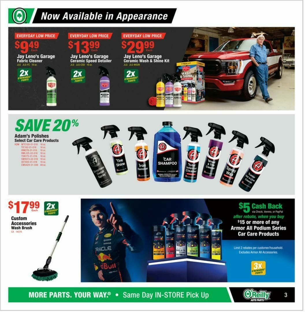 O'Reilly Auto Parts Weekly Ad from March 25