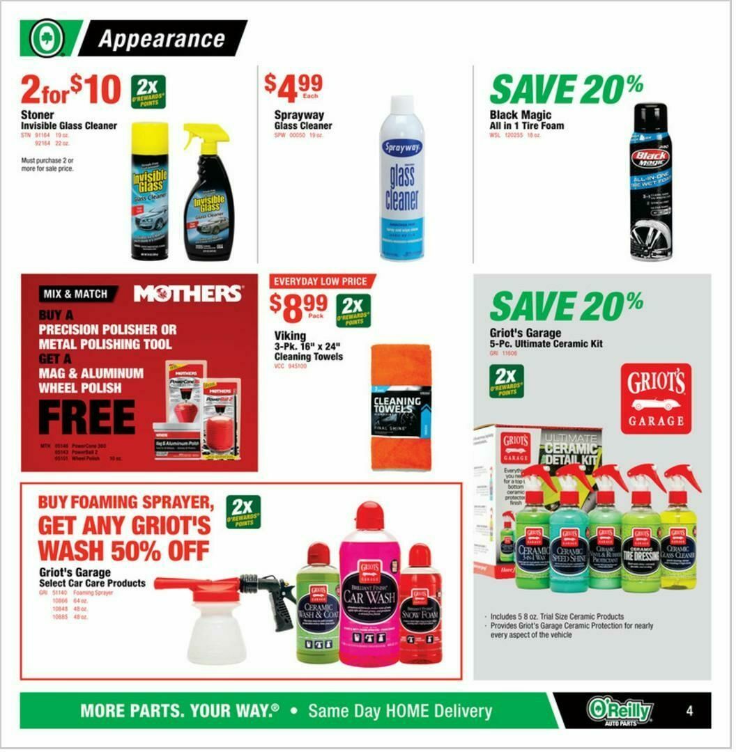 O'Reilly Auto Parts Weekly Ad from March 25