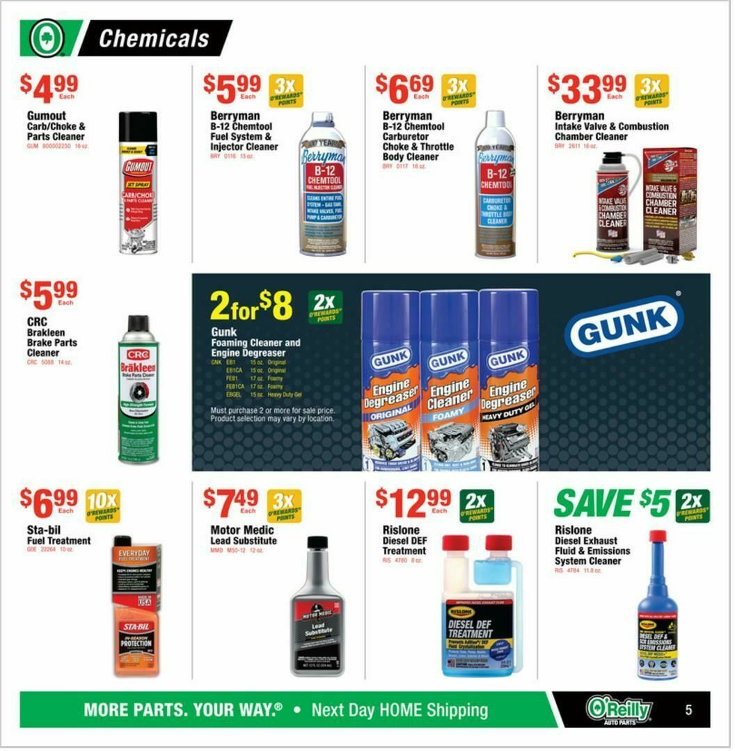 O'Reilly Auto Parts Weekly Ad from March 25