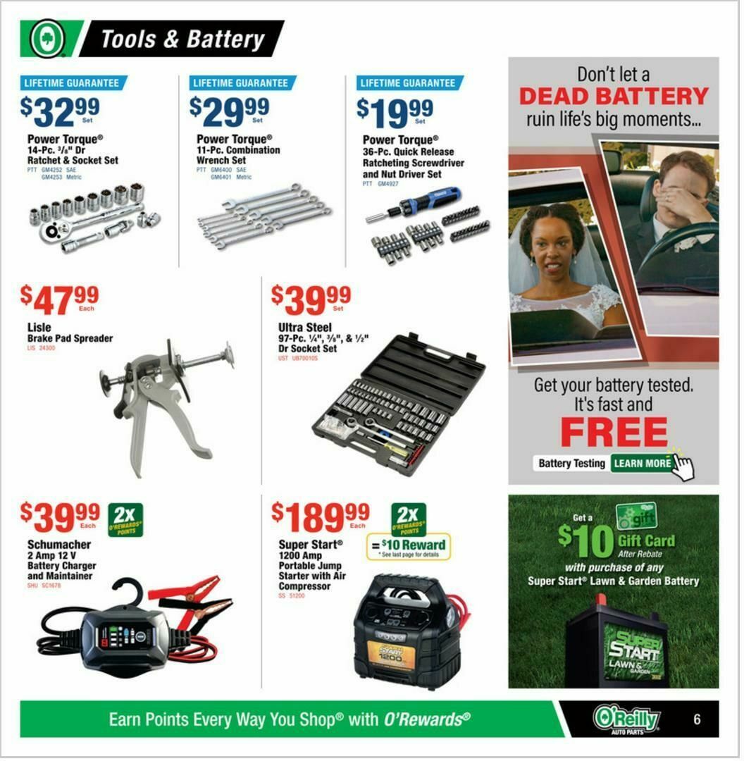 O'Reilly Auto Parts Weekly Ad from March 25
