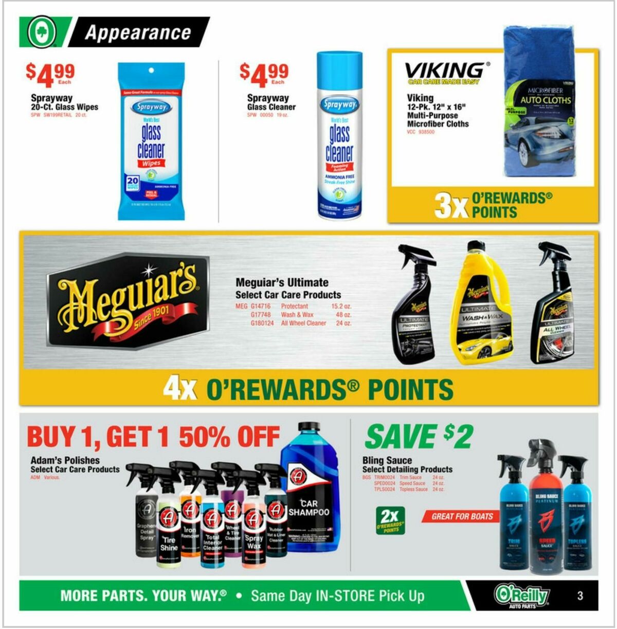 O'Reilly Auto Parts Weekly Ad from April 29