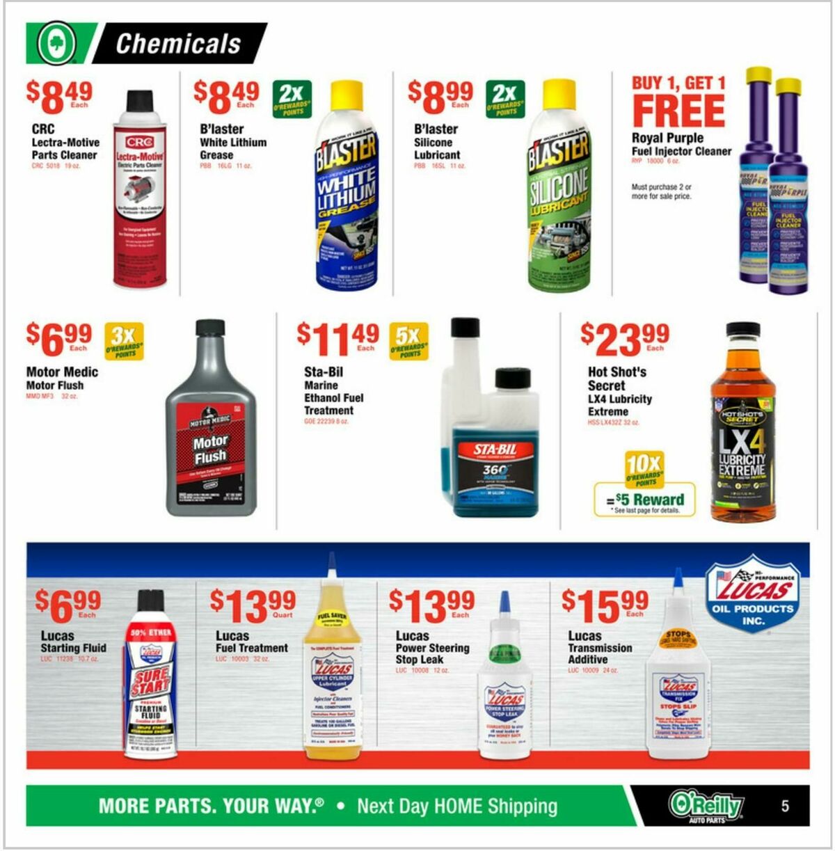 O'Reilly Auto Parts Weekly Ad from April 29