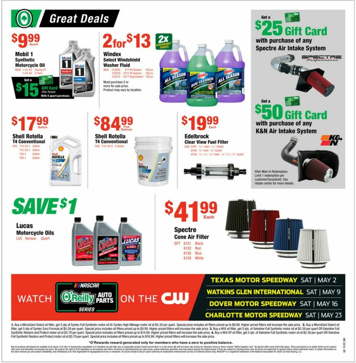 O'Reilly Auto Parts Weekly Ad from April 29
