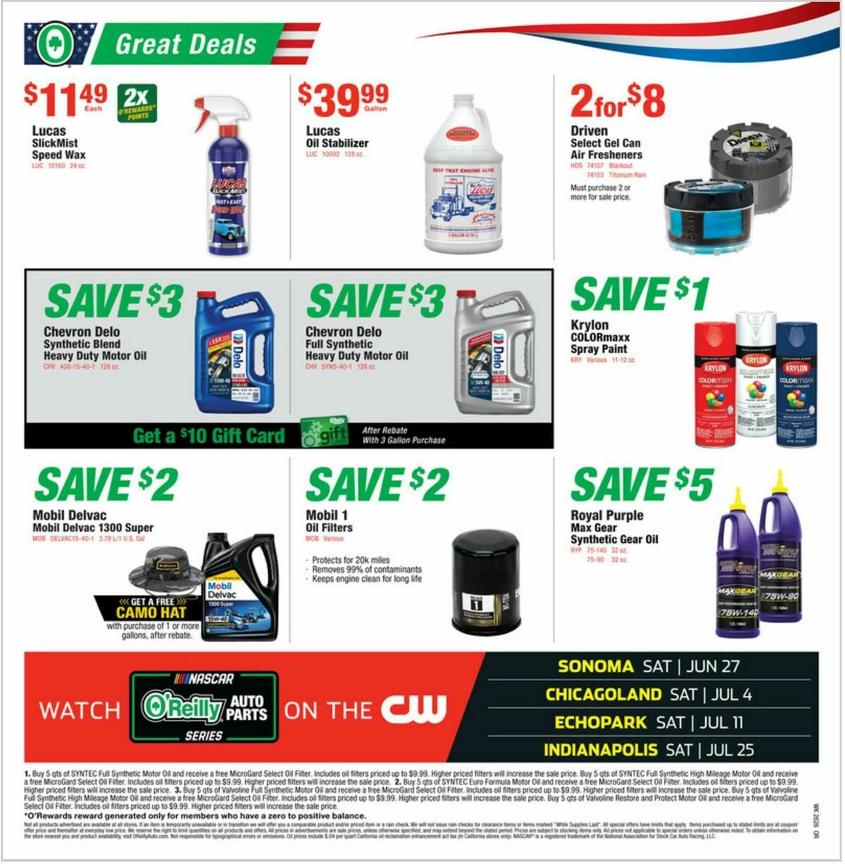 O'Reilly Auto Parts Weekly Ad from June 24