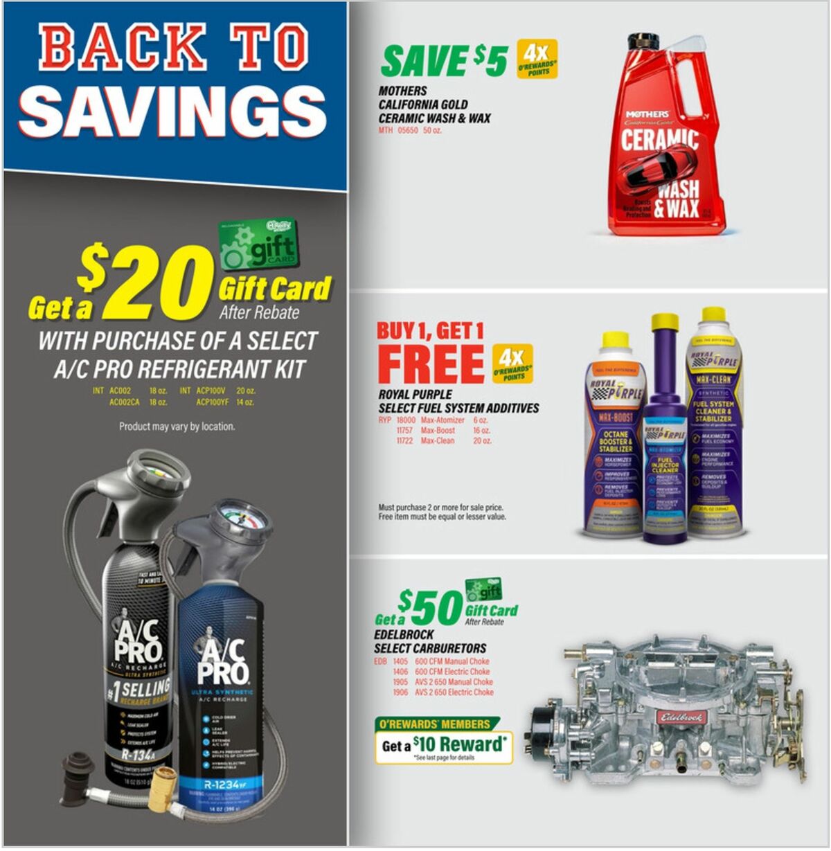 O'Reilly Auto Parts Weekly Ad from July 29