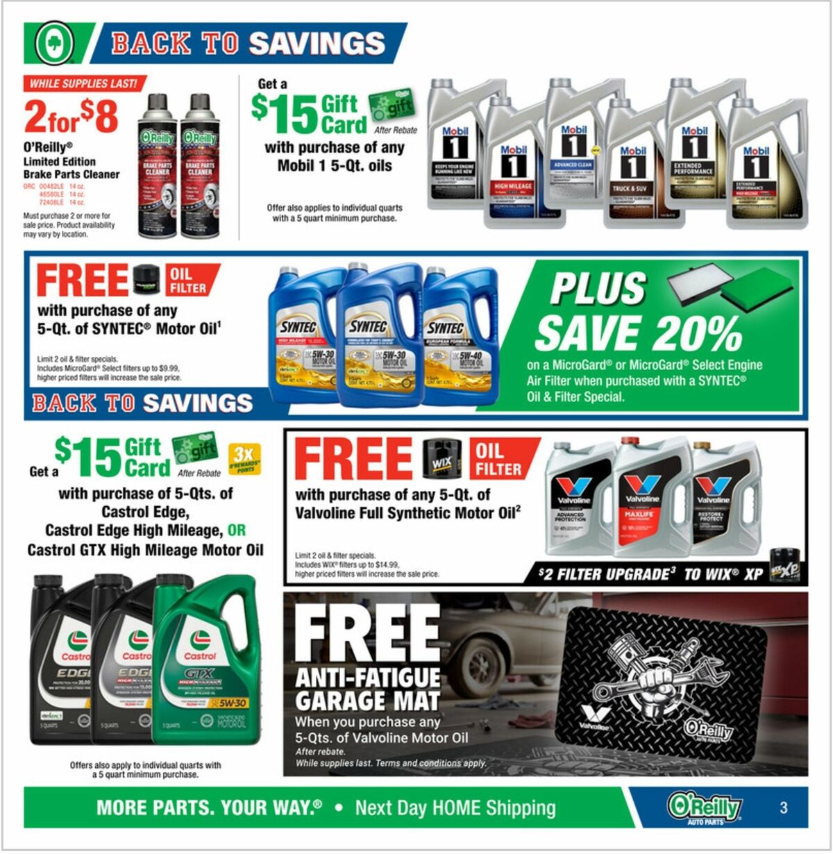 O'Reilly Auto Parts Weekly Ad from July 29