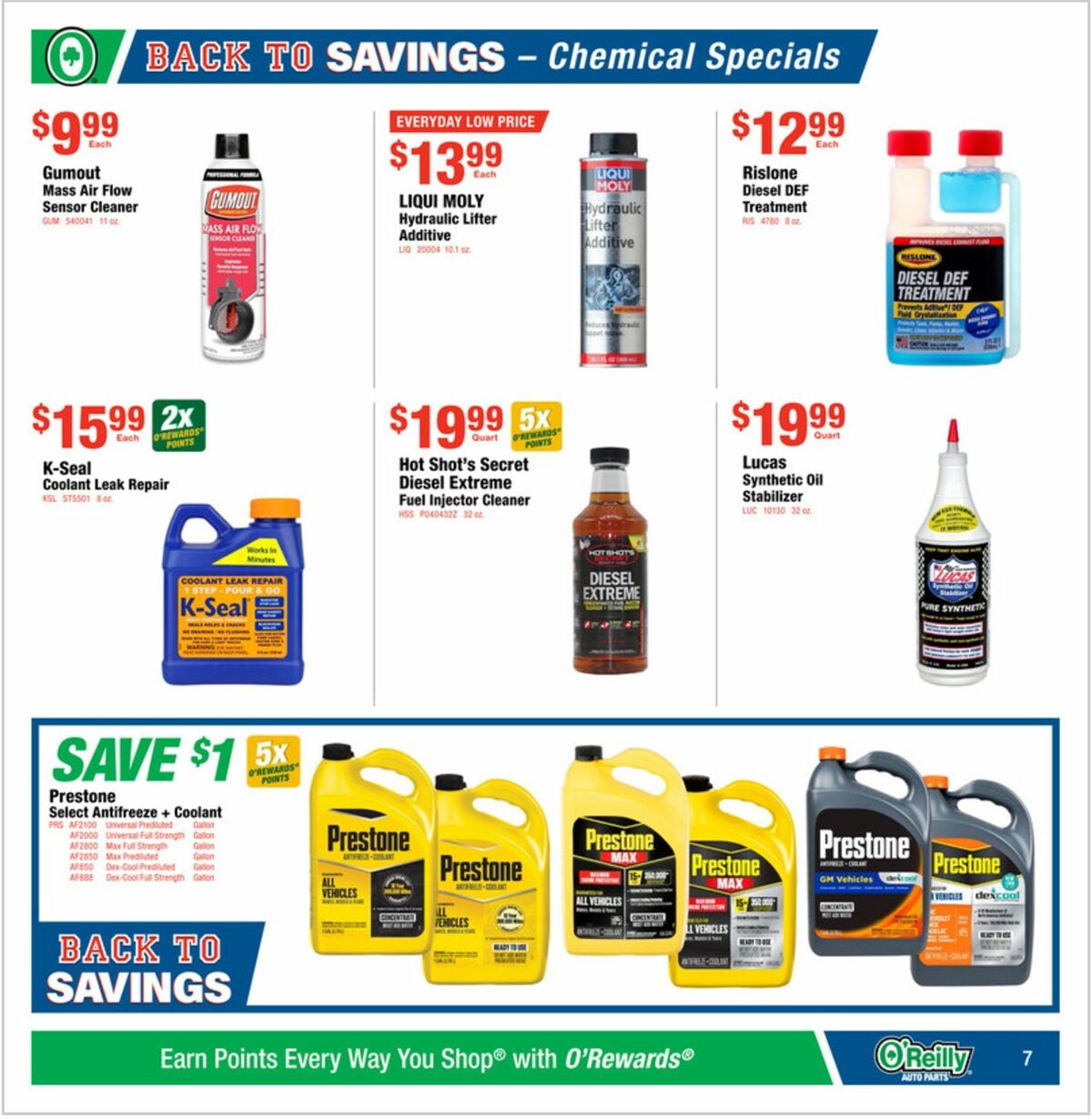 O'Reilly Auto Parts Weekly Ad from July 29