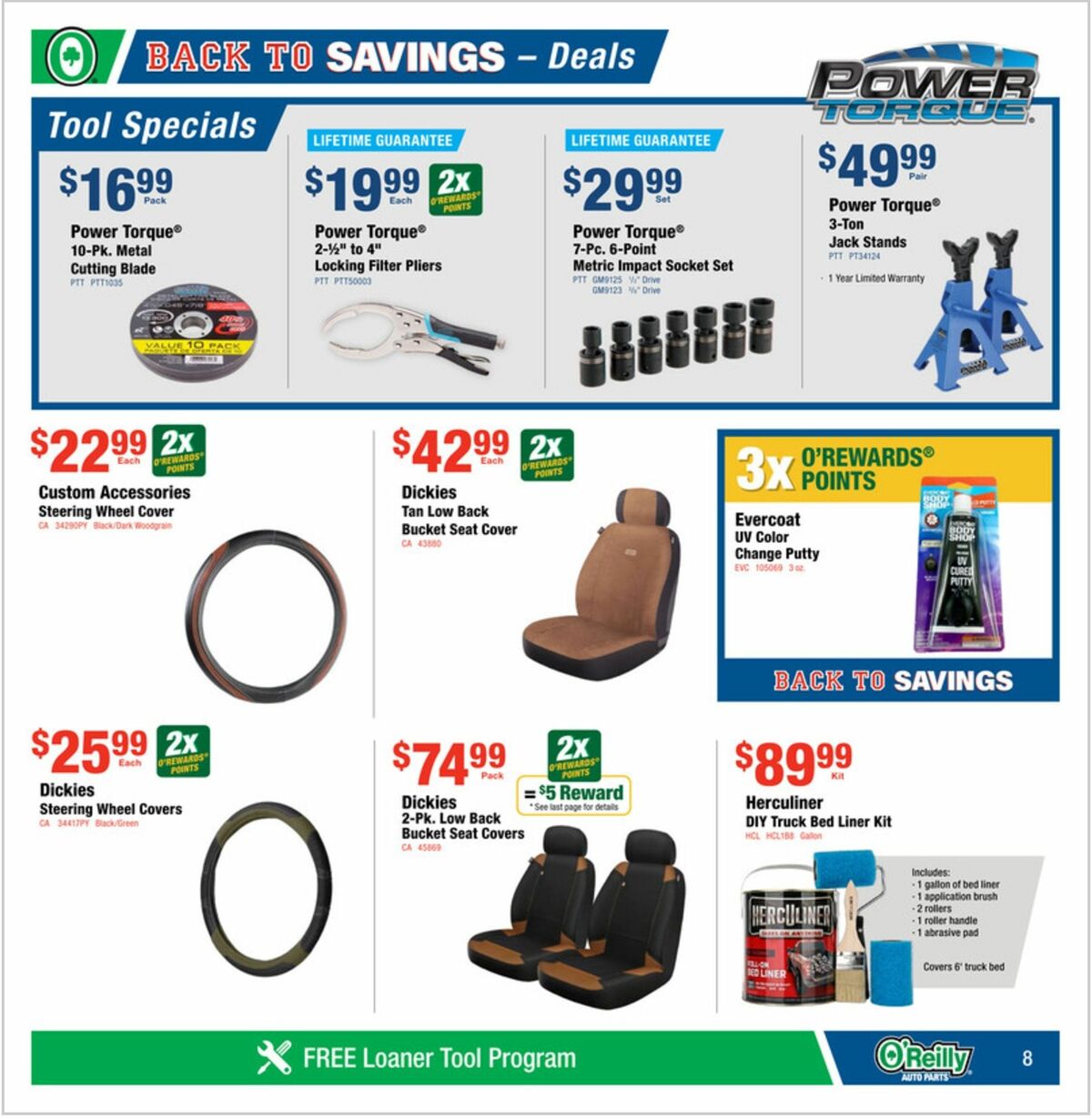 O'Reilly Auto Parts Weekly Ad from July 29