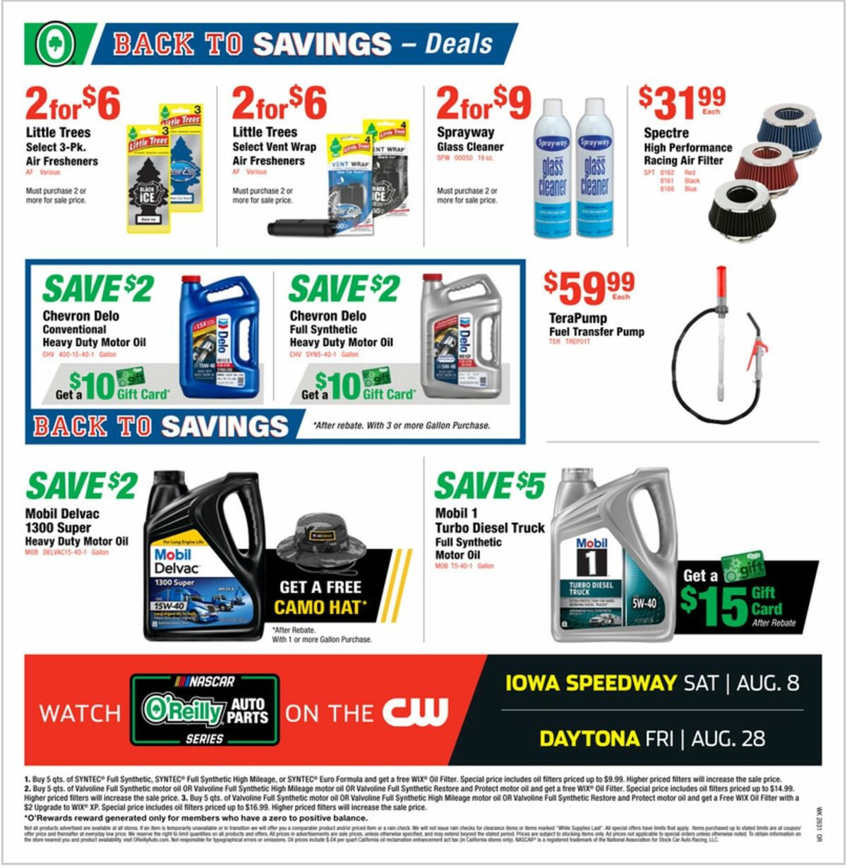 O'Reilly Auto Parts Weekly Ad from July 29