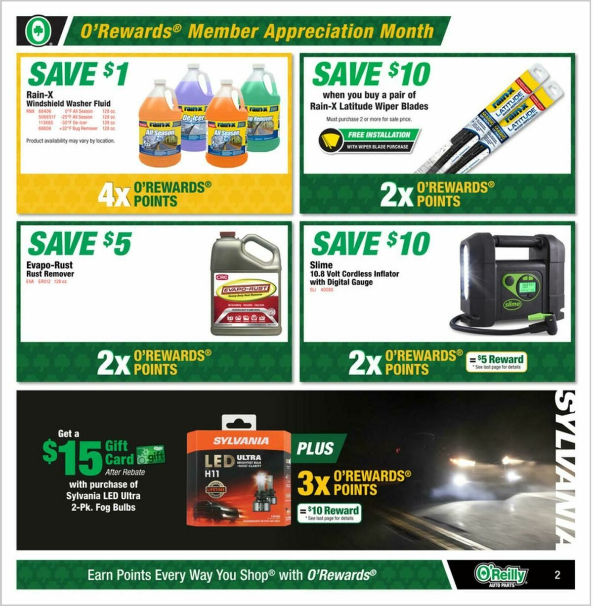 O'Reilly Auto Parts Weekly Ad from August 26