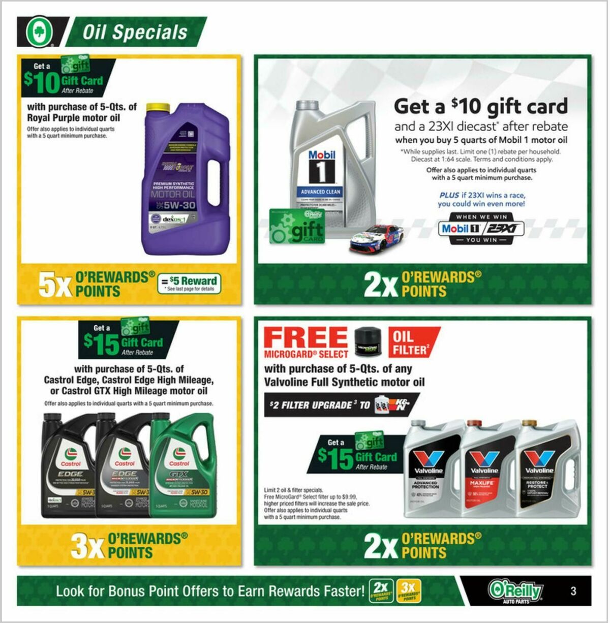 O'Reilly Auto Parts Weekly Ad from August 26