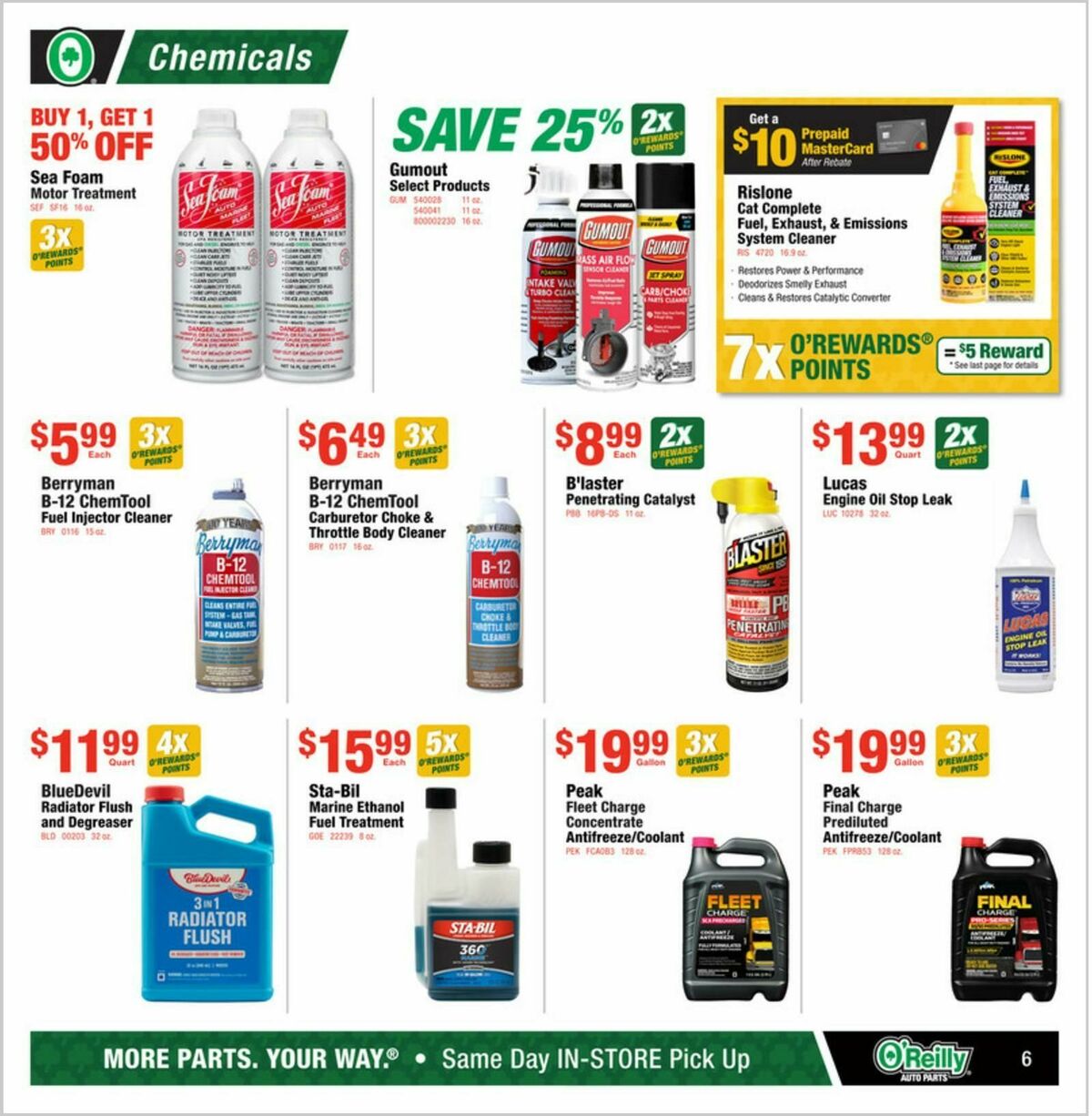 O'Reilly Auto Parts Weekly Ad from August 26