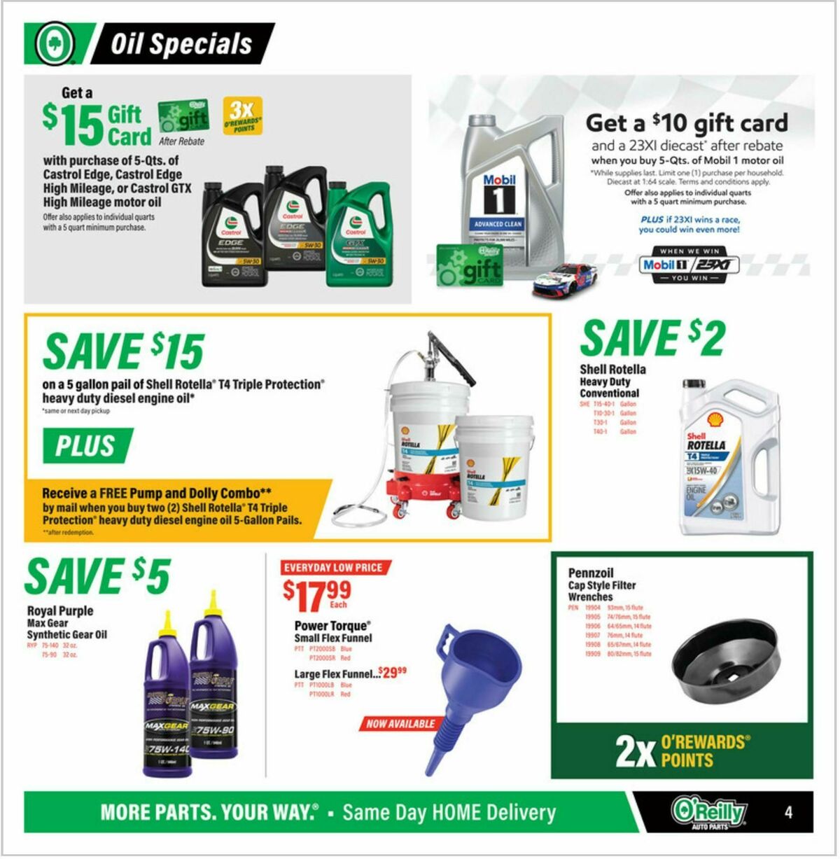 O'Reilly Auto Parts Weekly Ad from September 30