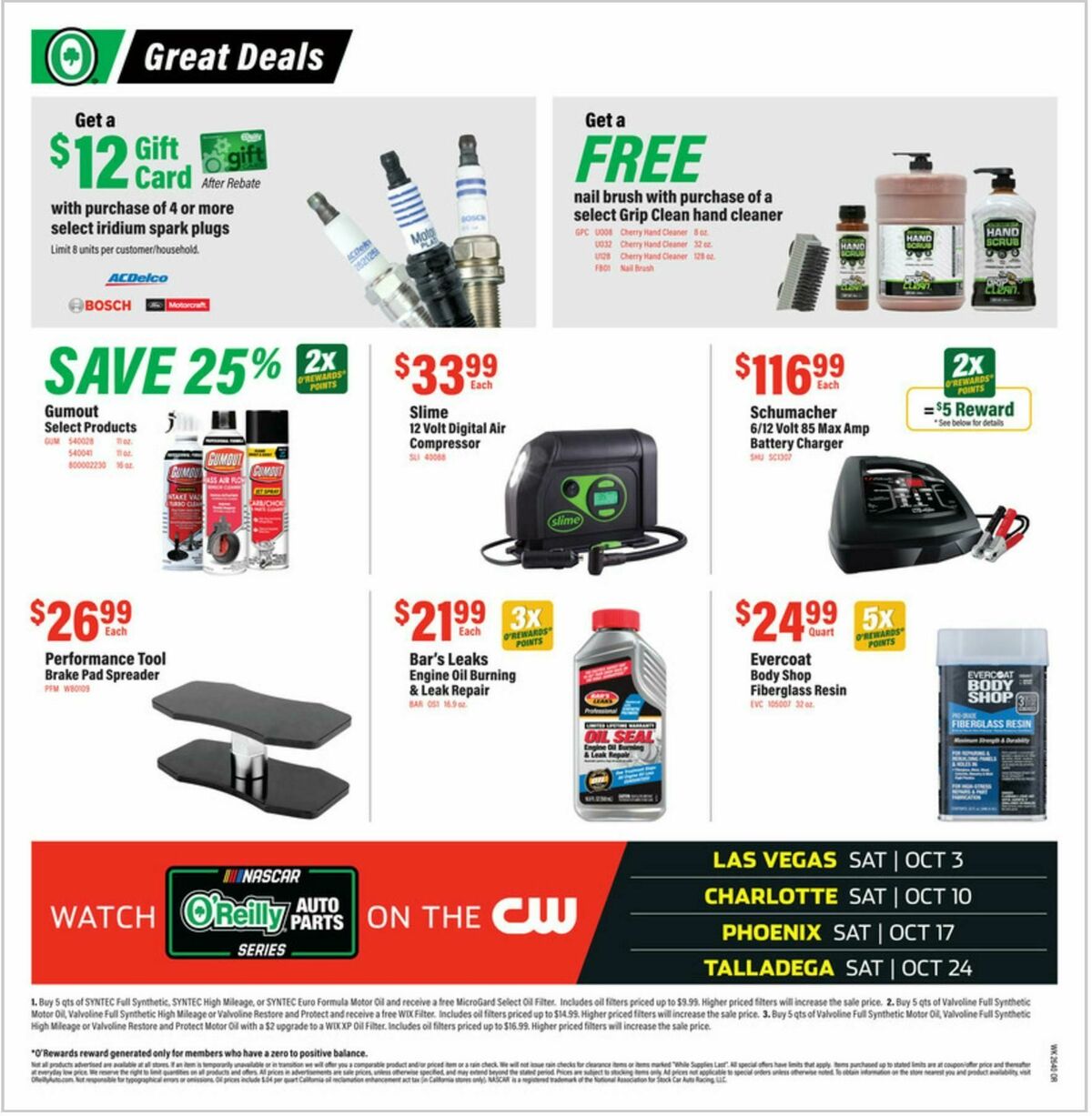 O'Reilly Auto Parts Weekly Ad from September 30