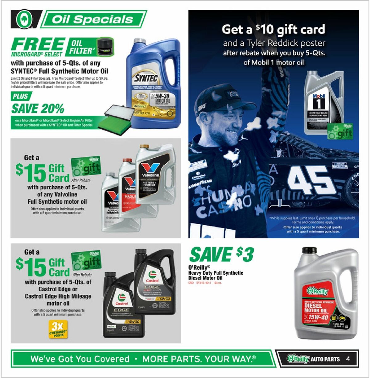 O'Reilly Auto Parts Weekly Ad from October 28