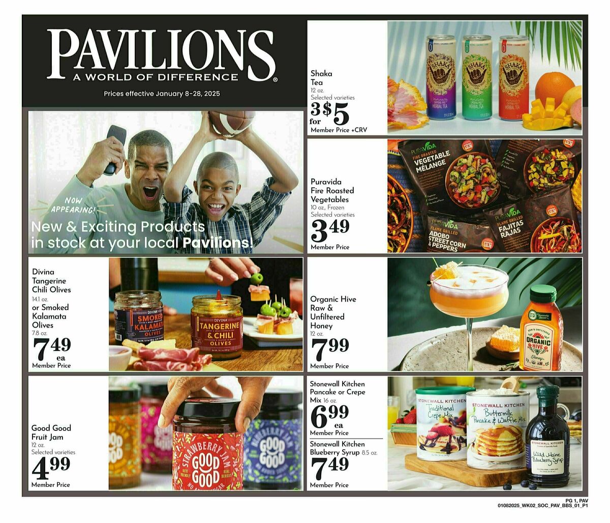 Pavilions Weekly Ad from January 8
