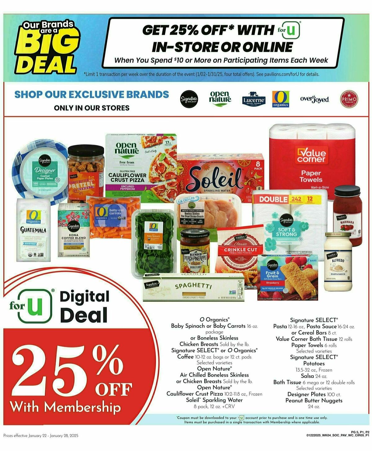 Pavilions Weekly Ad from January 22