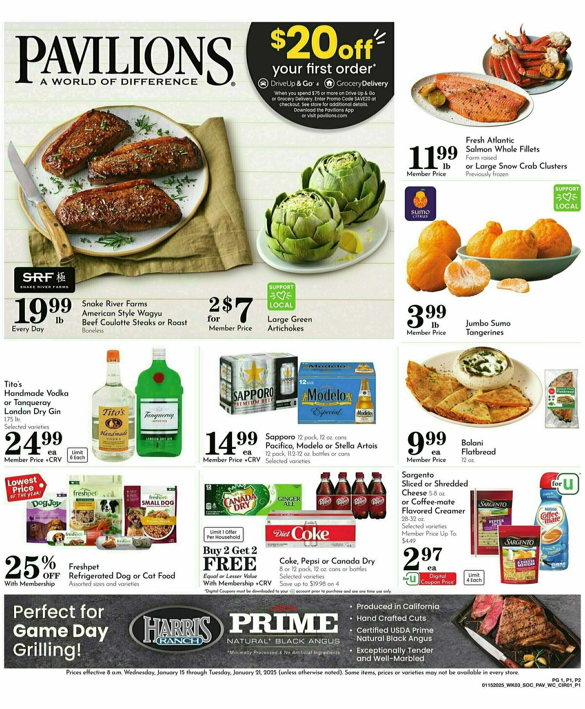 Pavilions Weekly Ad from January 15