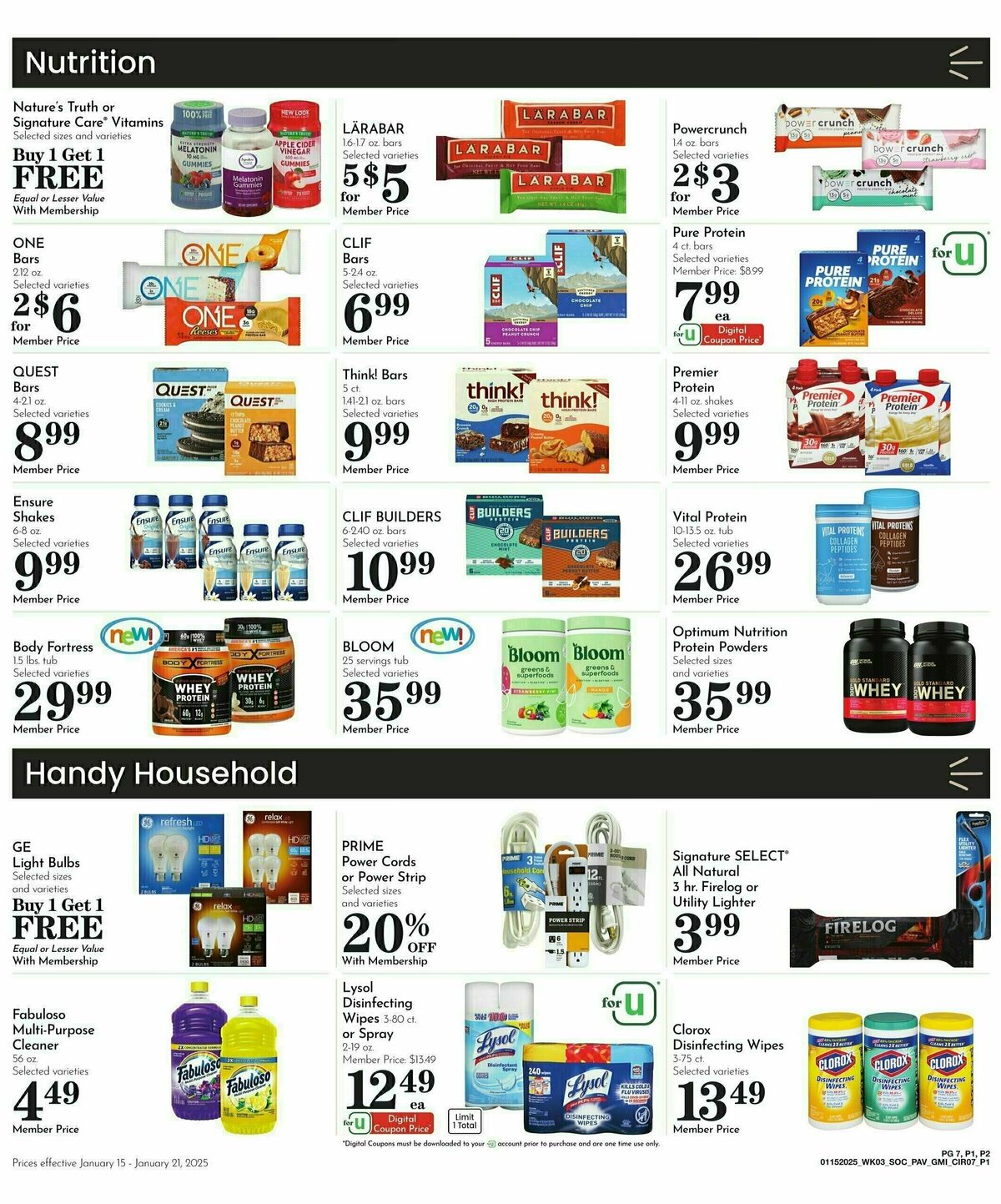 Pavilions Weekly Ad from January 15