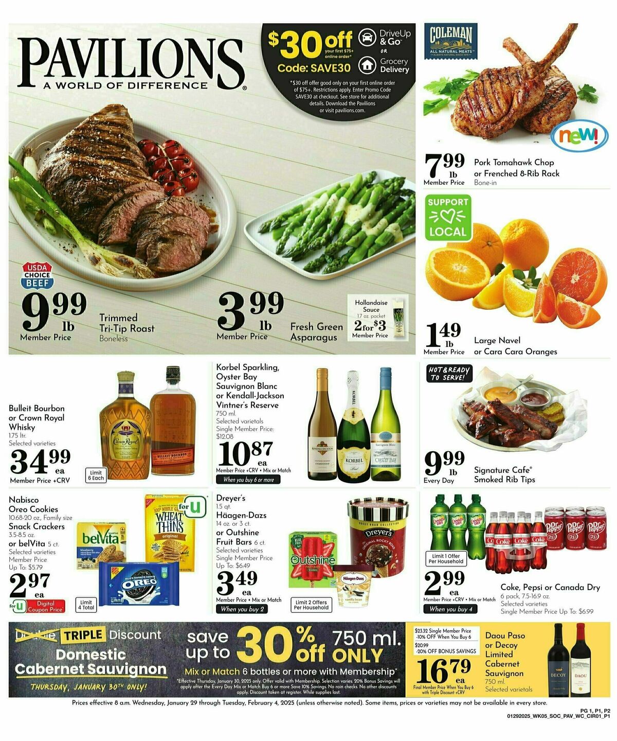 Pavilions Weekly Ad from January 29