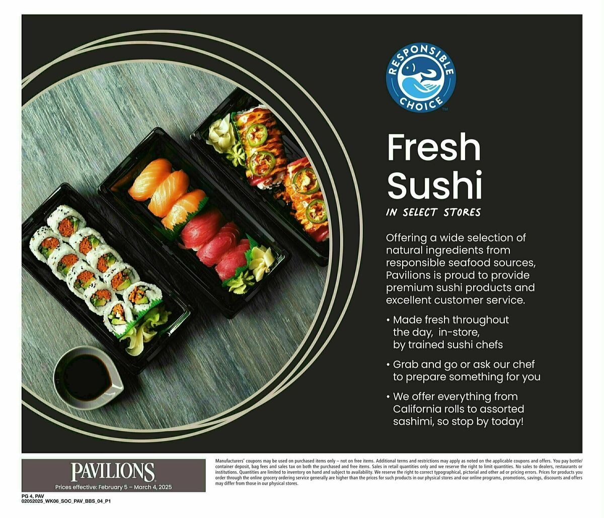 Pavilions Weekly Ad from February 5