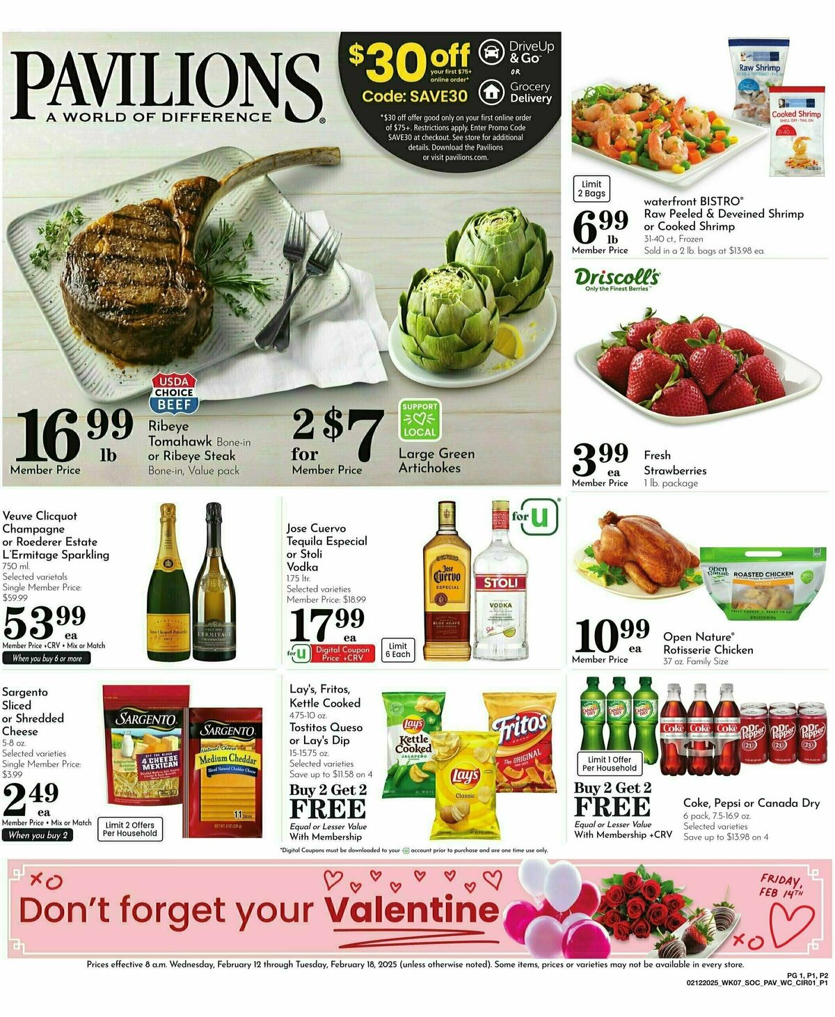 Pavilions Weekly Ad from February 12