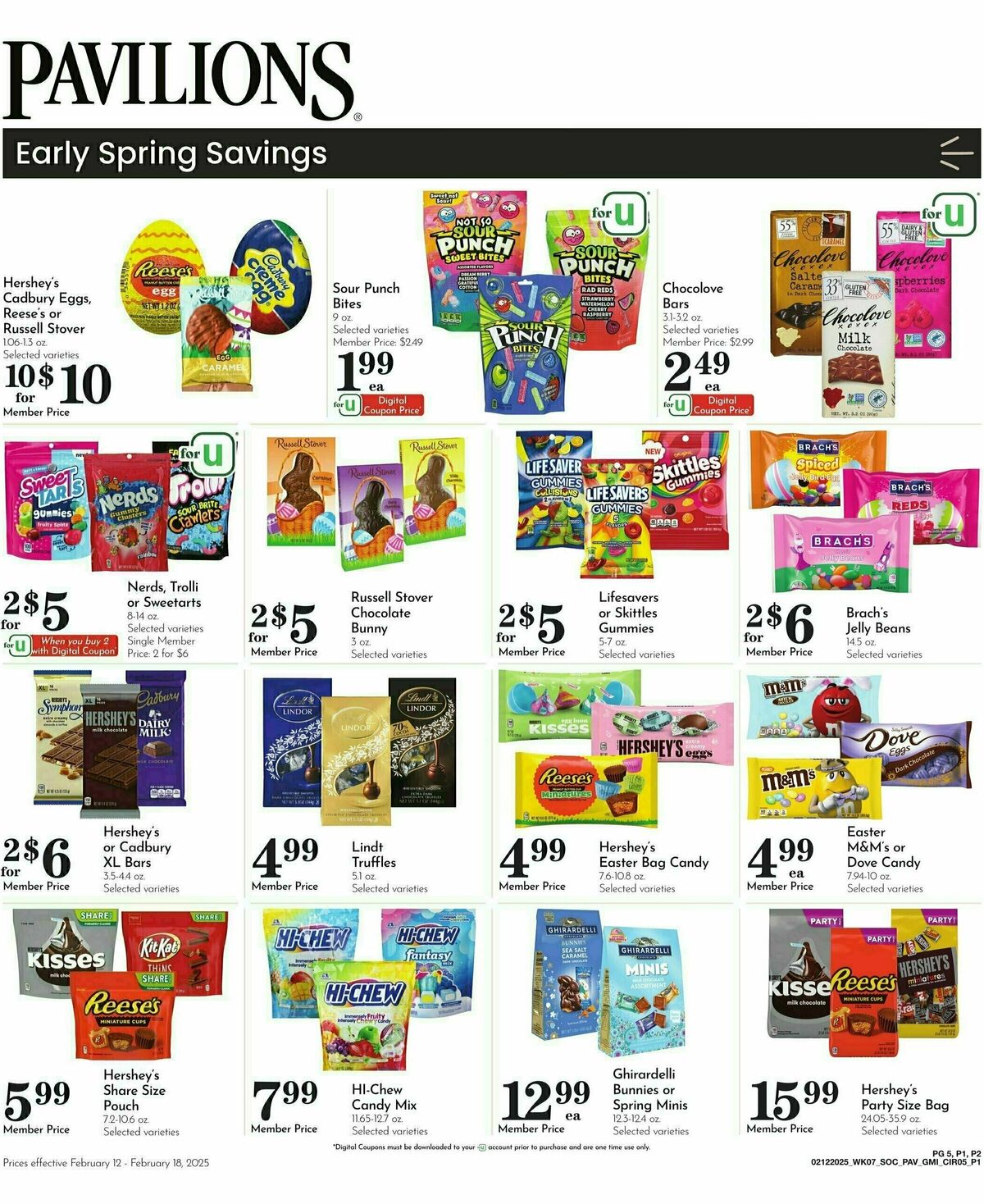 Pavilions Weekly Ad from February 12