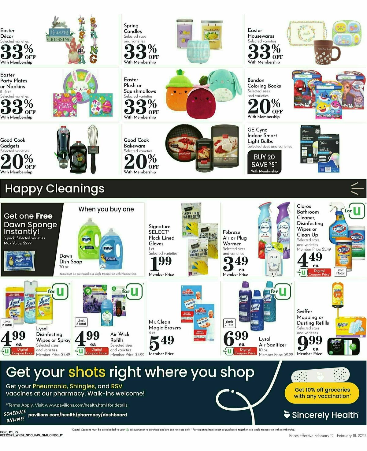 Pavilions Weekly Ad from February 12