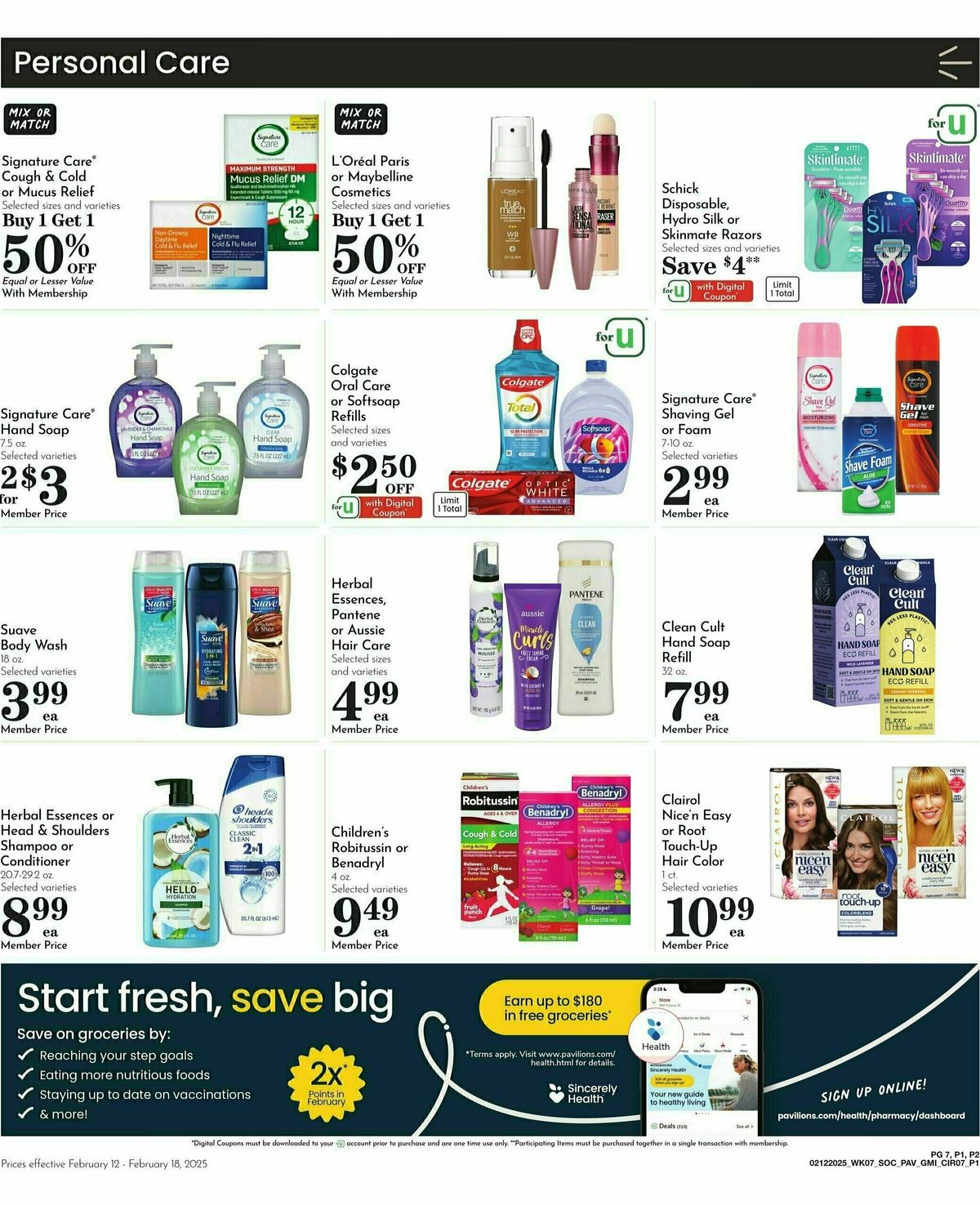 Pavilions Weekly Ad from February 12