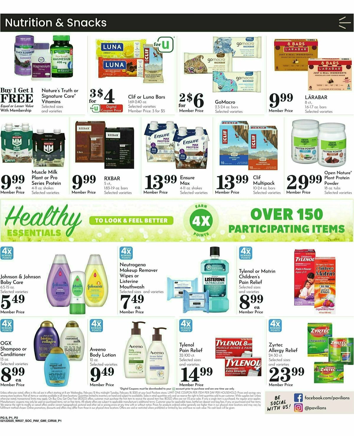 Pavilions Weekly Ad from February 12