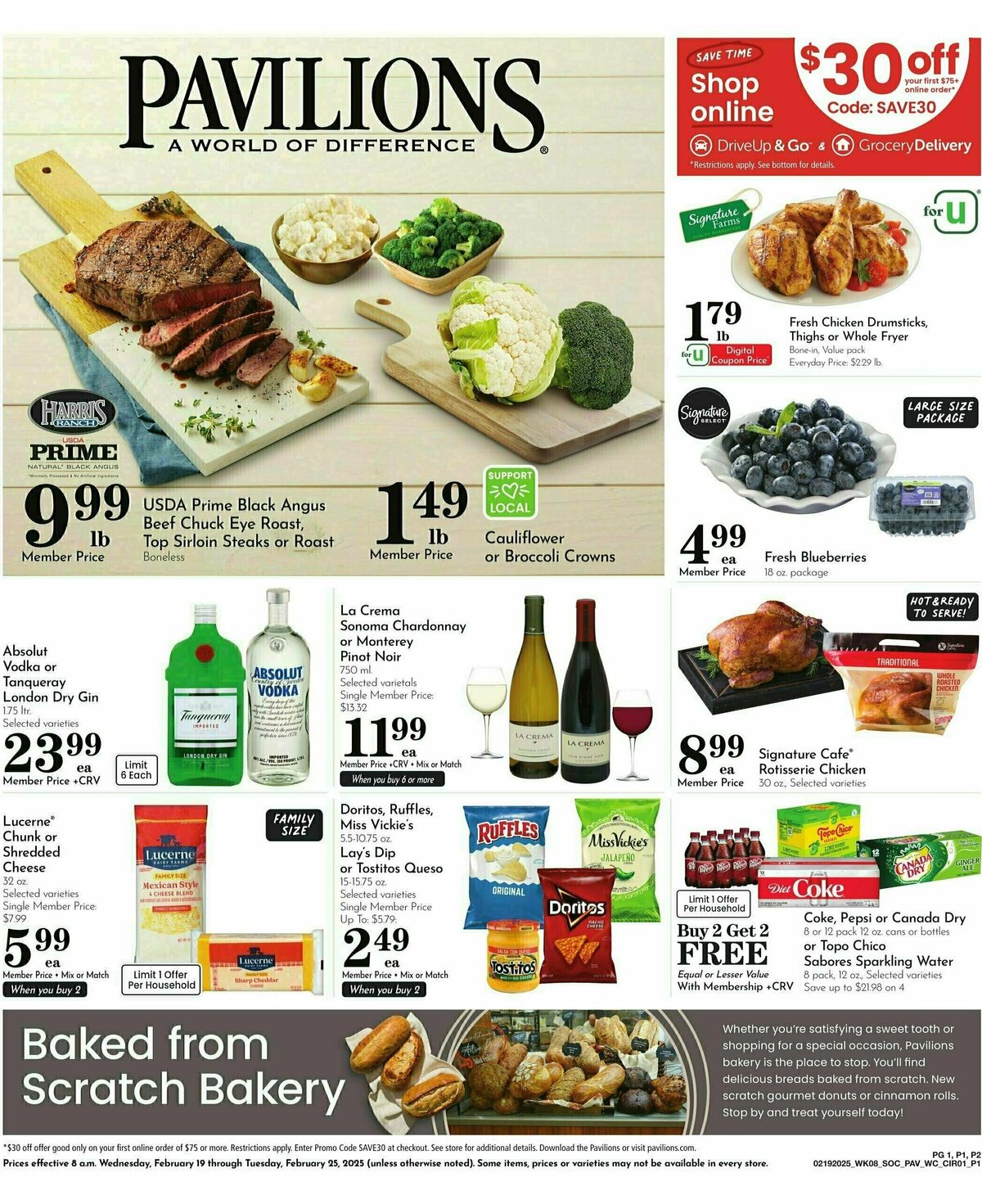 Pavilions Weekly Ad from February 19