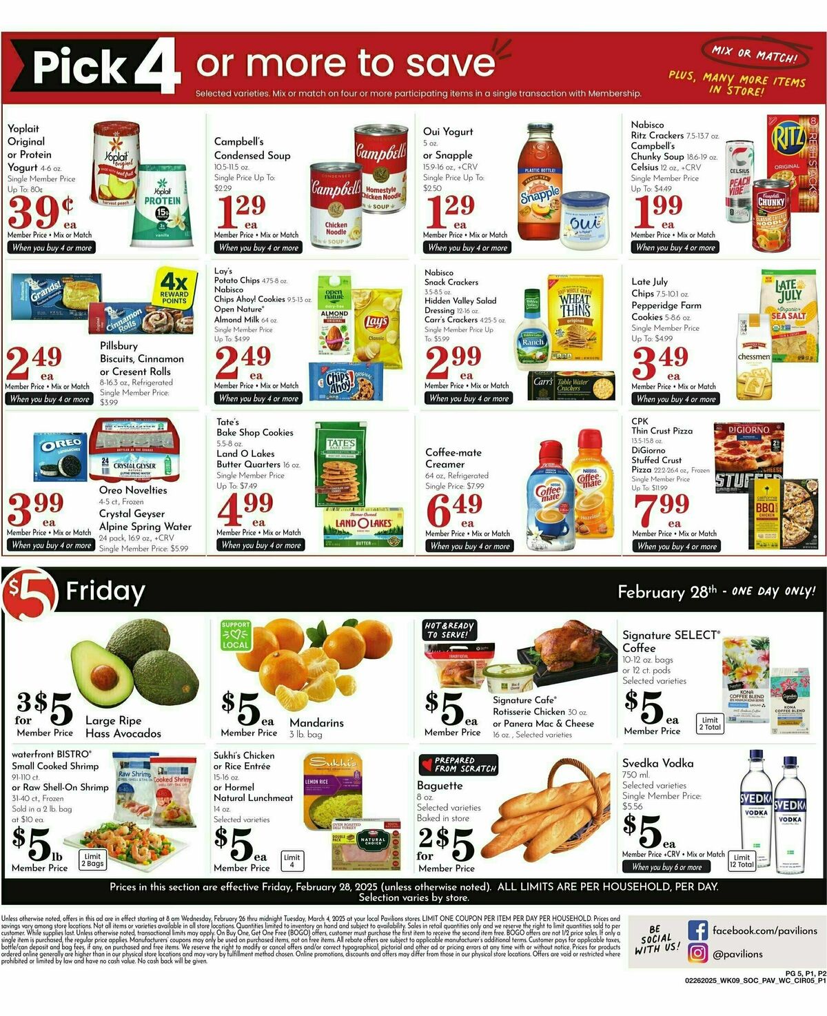 Pavilions Weekly Ad from February 26