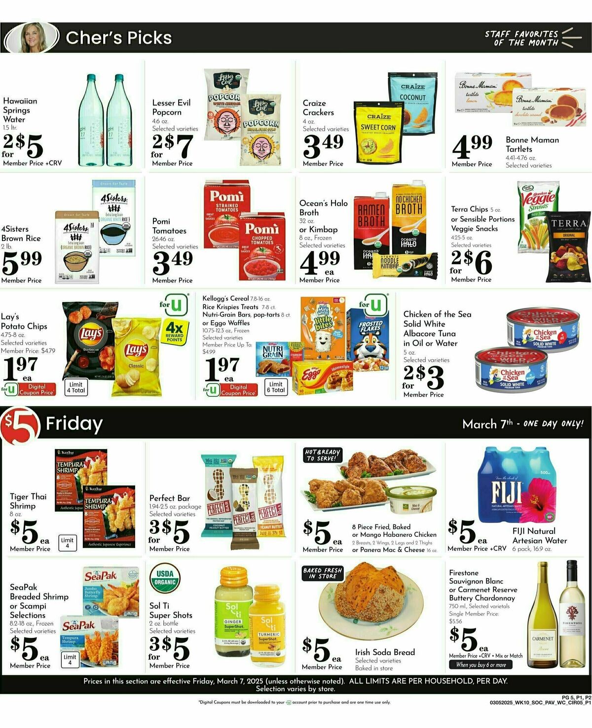 Pavilions Weekly Ad from March 5