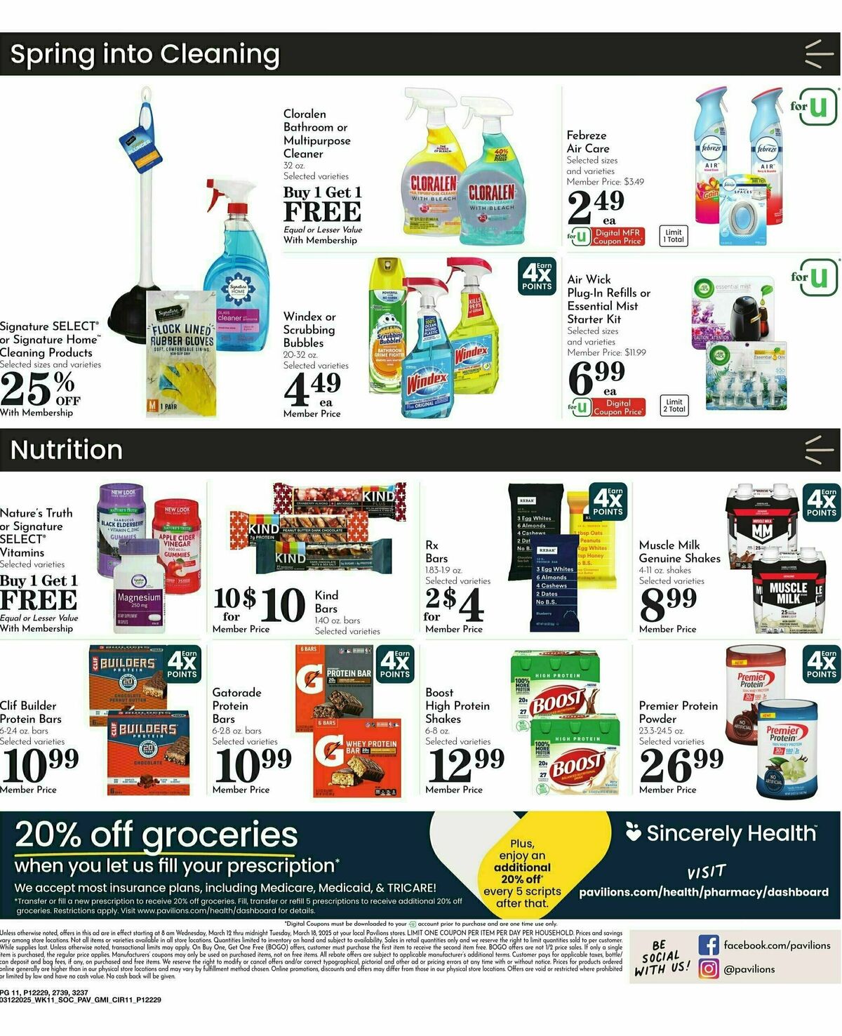 Pavilions Weekly Ad from March 12