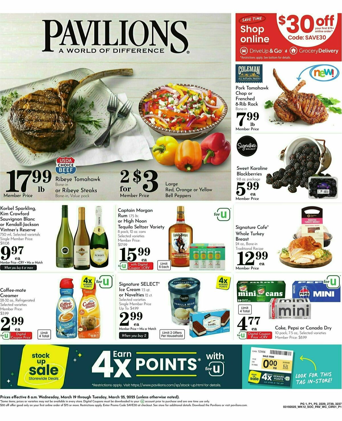 Pavilions Weekly Ad from March 19