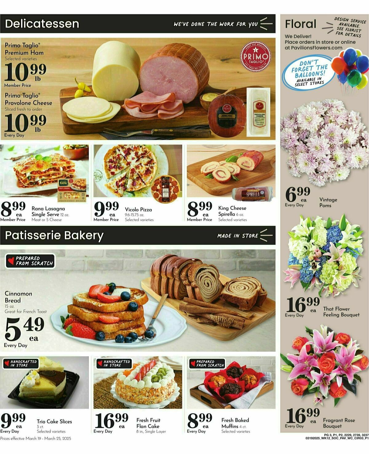 Pavilions Weekly Ad from March 19