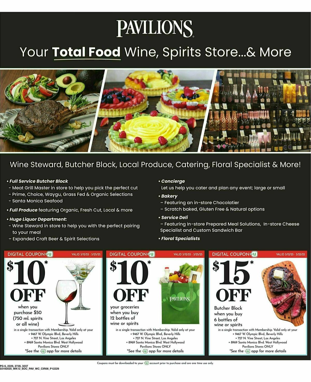Pavilions Weekly Ad from March 19