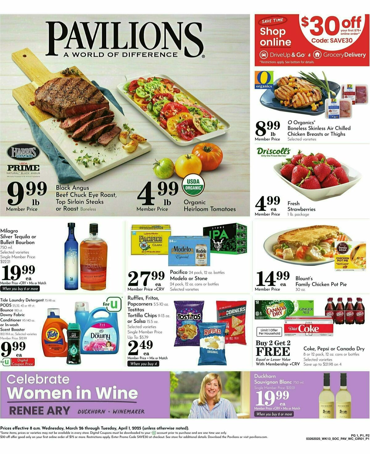 Pavilions Weekly Ad from March 26