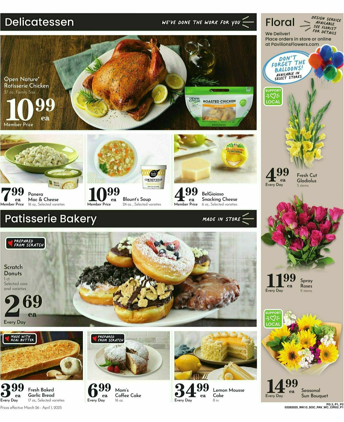 Pavilions Weekly Ad from March 26