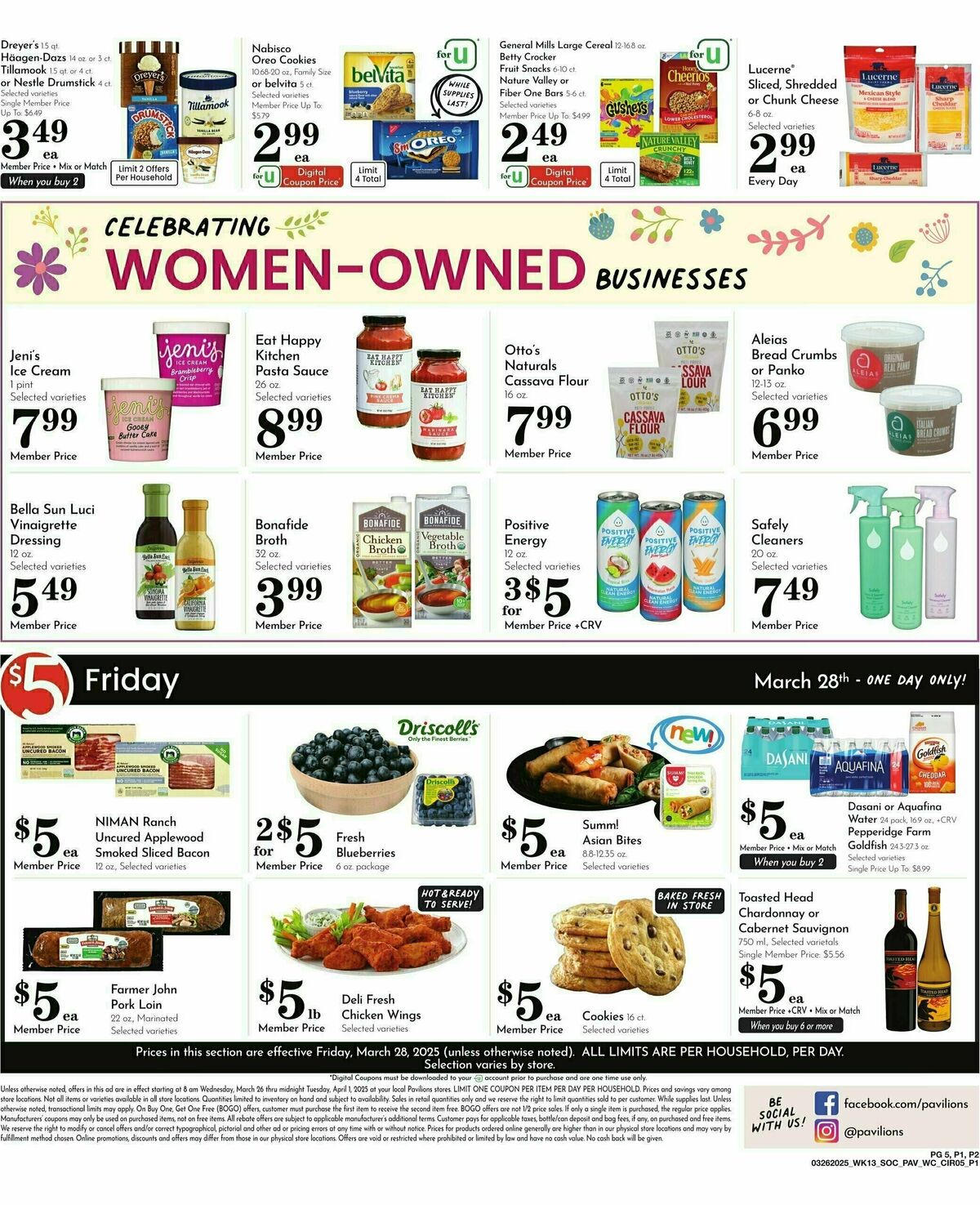 Pavilions Weekly Ad from March 26