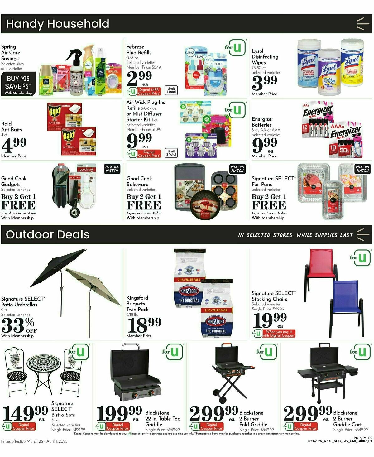 Pavilions Weekly Ad from March 26