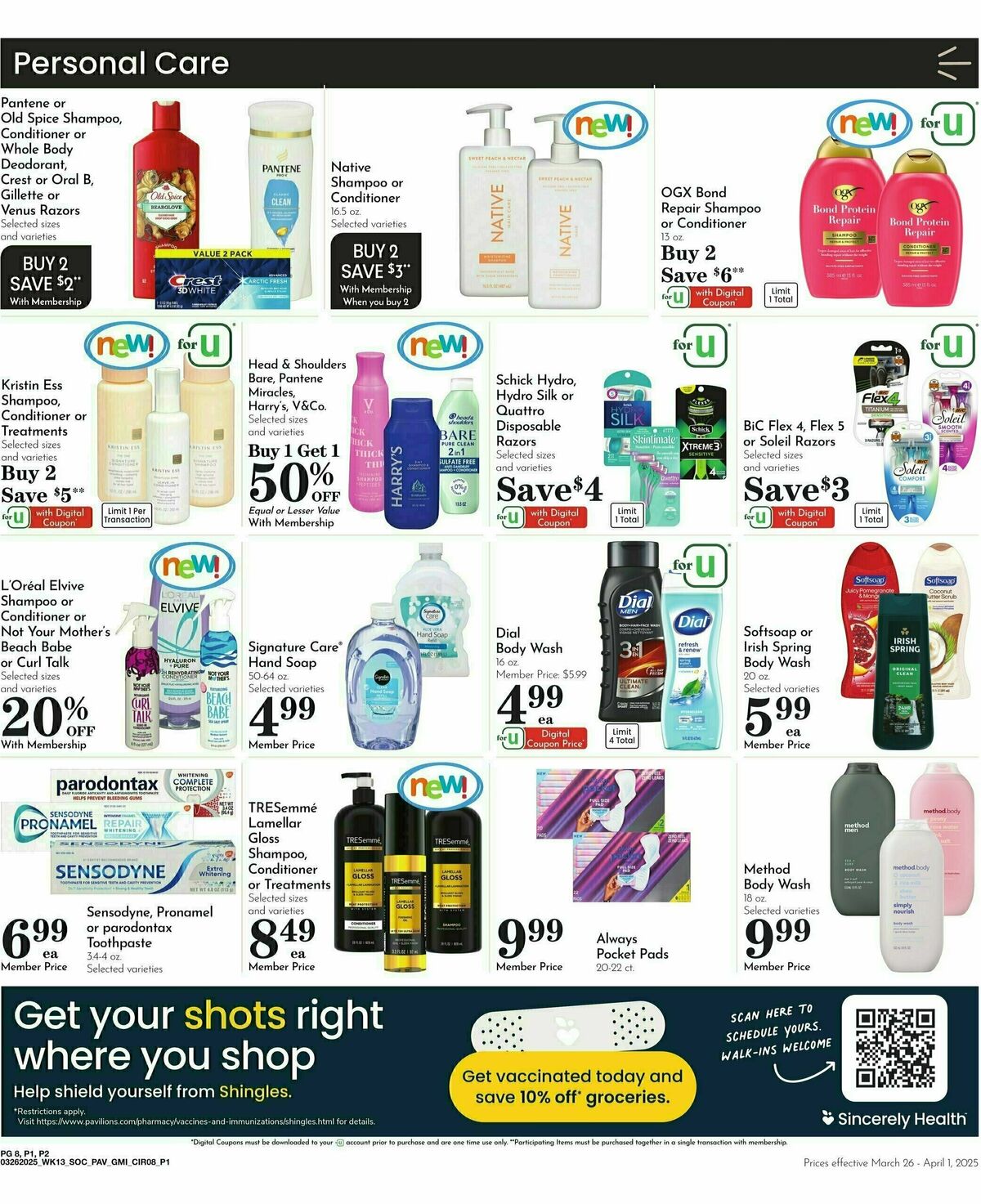 Pavilions Weekly Ad from March 26