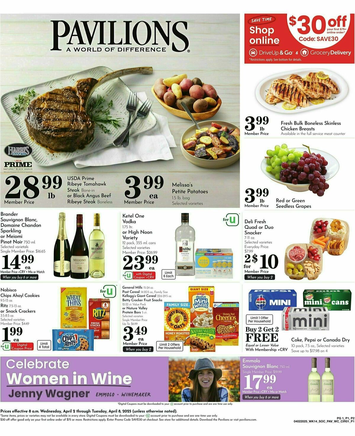 Pavilions Weekly Ad from April 2