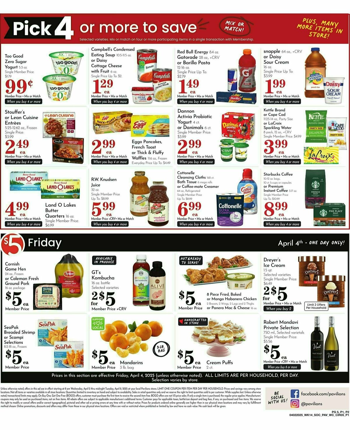 Pavilions Weekly Ad from April 2