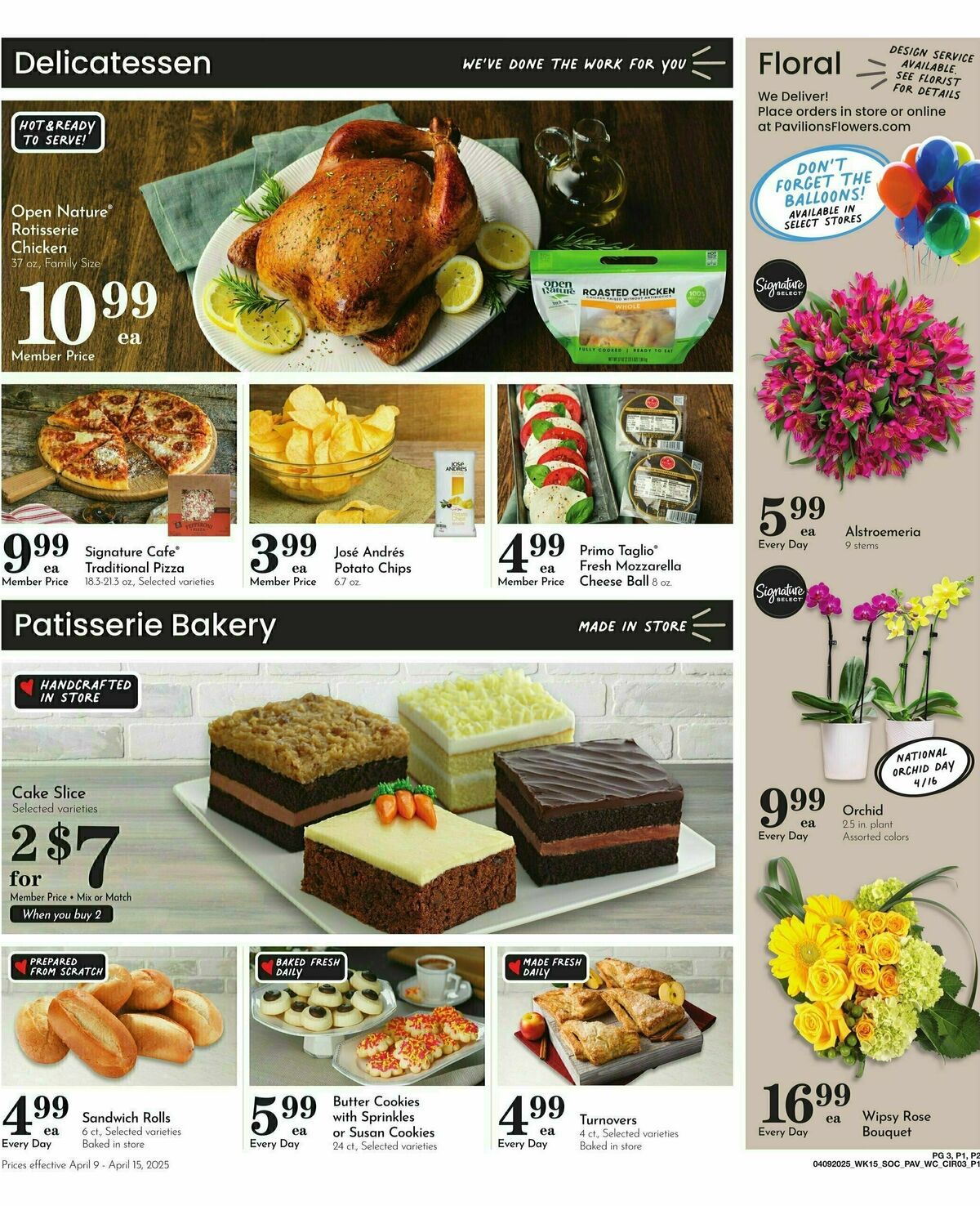 Pavilions Weekly Ad from April 9
